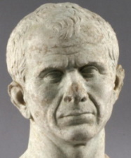 Bild älteste in der Rhone bei Arles gefundene Büste von Caesar
